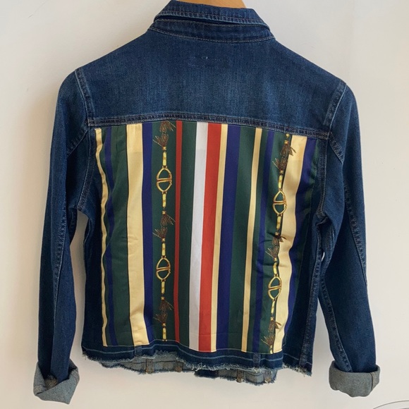 htrailz Jackets & Blazers - NWT Vintage Gucci Fabric Dark Denim Jacket